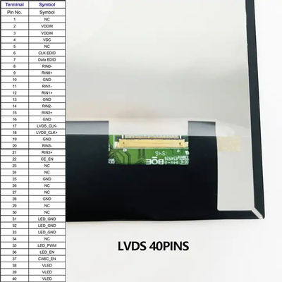 LVDS 10.1 Inch LCD Display 1280*800 Resolution IPS Panel Customizable